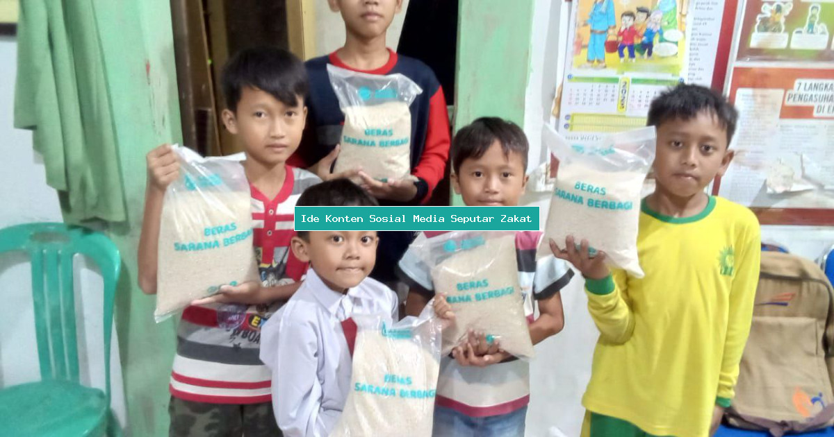 Ide Konten Sosial Media Seputar Zakat